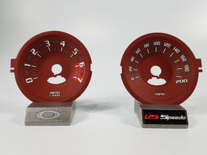 2015-2018 Dodge Challenger Hellcat MPH Conversion Gauge Face