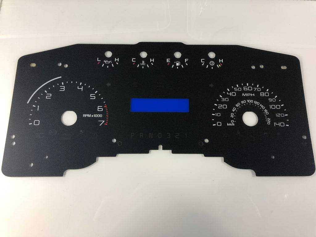2011-2013 Ford F150 STX/ XLT 4 Trans Speed Speedometer Conversion Gauge Face MPH
