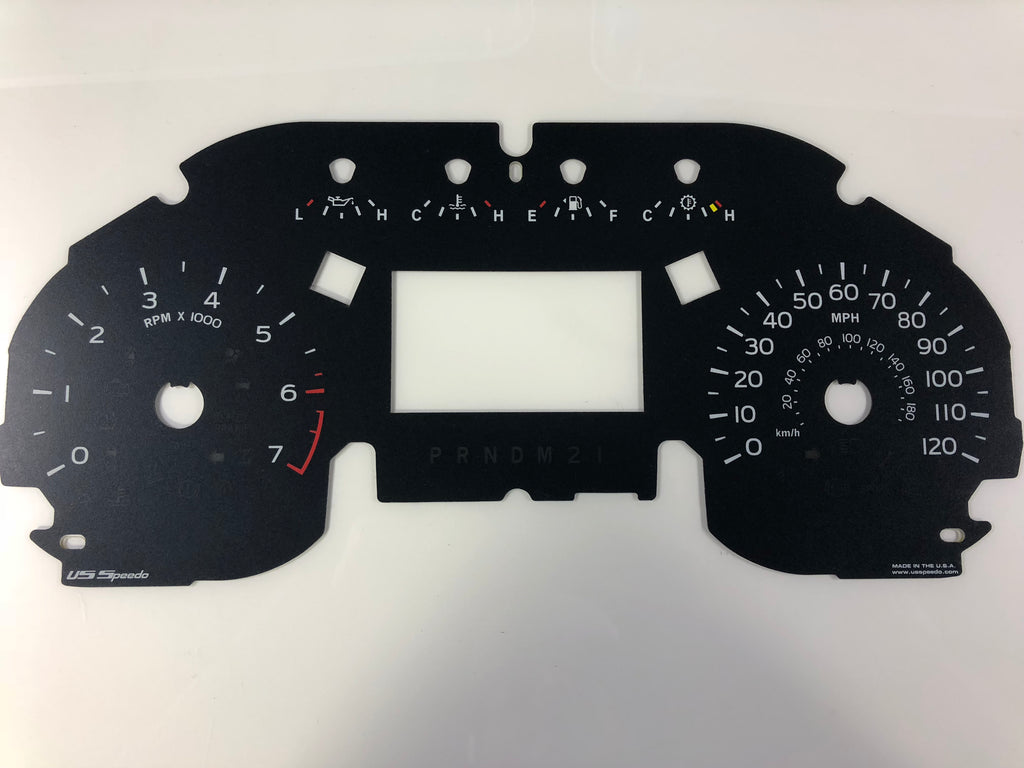 2015-2017 Ford F150 XLT/ FX4 Speedometer Conversion Gauge Face MPH