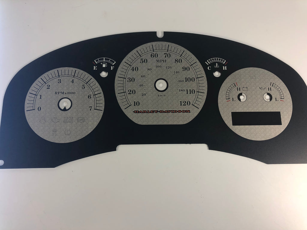 2004-2006 Ford F150 Lariat Harley Davidson Edition Speedometer Conversion Gauge Face MPH