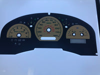 2004-2006 Ford F150 Lariat Model Speedometer Conversion Gauge Face with Tan Face MPH