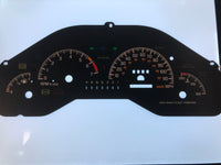 2002-2003 Pontiac Grand Prix Speedometer conversion gauge face