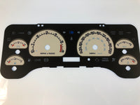 2001- 2006 Jeep Wrangler MPH Conversion Gauge Face With Front Lock Icon