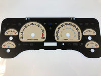 2001-2006 Jeep Wrangler MPH Conversion Gauge Face With Full Time Icon